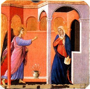 Annunciation — Duccio Di Buoninsegna