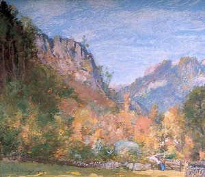 Golden Autumn, Betws Y Coed — Sir David Scott Murray