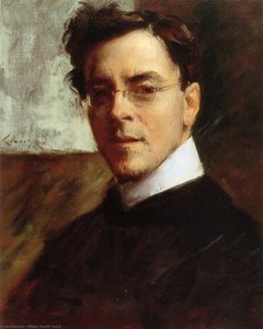 Portrait Of Louis Betts — William Merritt Chase, Impressionist Painting Style