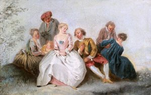 The Happy Lovers — Jean-baptiste Pater