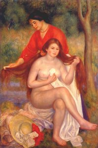 Bather And Maid (the Toilet) — Pierre-auguste Renoir