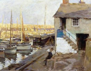 Mousehole Harbour, Cornwall — Elizabeth Adela Stanhope Forbes