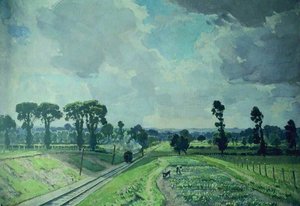Towards The Wiltshire Downs — Edward James Buttar