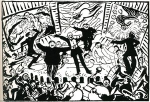 A Futurist Evening In Milan — Umberto Boccioni, Futurist Movement