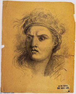 Female Head With Binding To The Hair — Albin Egger Lienz