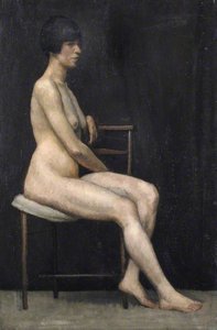Portrait Of A Seated Female Nude (verso) — Ralph Nicholas Chubb