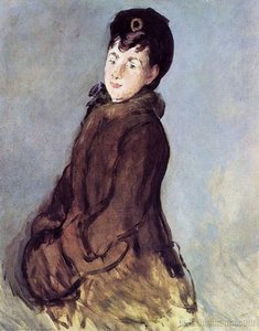 Isabelle Lemonnier With Muff — Édouard Manet
