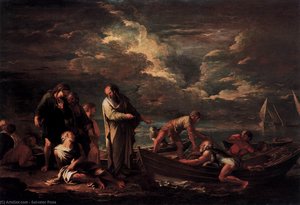Pythagoras And The Fisherman — Salvator Rosa