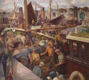 Steam Drifters Preparing For Sea — Francis Patrick Martin