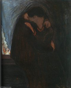 The Kiss — Edvard Munch, Symbolist Romanticism
