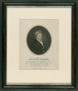 Antonio Salieri (1750-1825) - Engraving By Adam Sandor Ehrenreich After A Painting By Natale Schiavoni, Published By Steiner, Vienna, 1810 — Adam Sandor Ehrenreich, Neoclassicism
