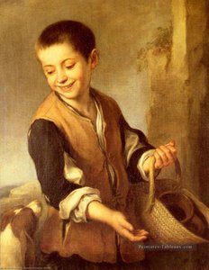 Urchin With A Dog And Basket — Bartolomé Esteban Murillo
