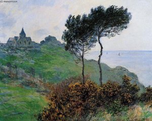Church At Varengeville, Grey Weather — Claude Monet