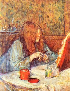Madame Poupoule At Her Dressing Table — Henri De Toulouse-lautrec