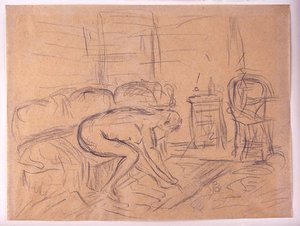 Female Nude On A Couch — Pierre Bonnard