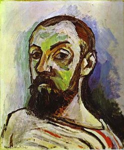 Self-portrait In A Striped T-shirt — Henri Matisse