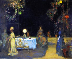 Night In The Garden In Spain — Charles Edward Conder