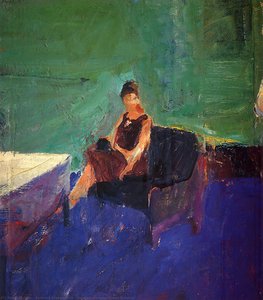 Seated Woman Green Interior — Richard Diebenkorn