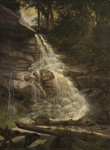 Glen Onoko Falls Near Mauch Chunk — Hezekiah Erastus Brown, Hudson River School