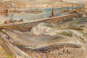 The Breakwater, Stonehaven Harbour, Kincardinshire — David Macbeth Sutherland