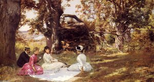 Picnic Under The Trees — Julius Leblanc Stewart, Belle Époque