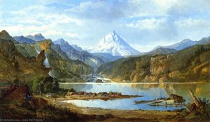 Mountain Landscape With Indians — John Mix Stanley