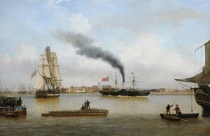 Ps 'forfarshire' Leaving Hull For Dundee — John Ward