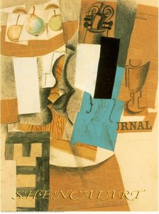 Still Life With Violin And Fruits — Pablo Picasso, Cubism