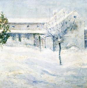 Old Holley House, Cos Cob — John Henry Twachtman