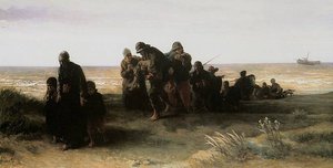 The Drowned Fisherman Sun — Isaac Lazarus Israels