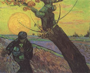 The Sower — Vincent Willem Van Gogh, Post-impressionism