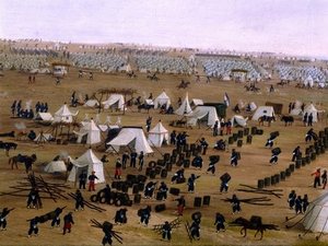 Argentine Camp During War Against Paraguay - — Cándido López