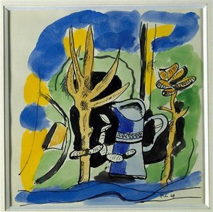 Composition At Pitcher — Fernand Léger