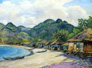 Japanese Village — David Davidovich Burliuk