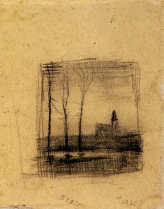 Landscape With A Church — Vincent Willem Van Gogh, Realism