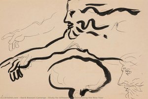 Study For Billboard Commemorating The New Year — Iberê Camargo