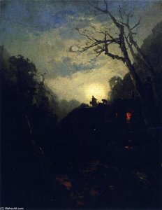 Whiskey Still By Moonlight — Andrew Melrose