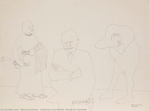 American And Mother (study For Symbols) — Benny Andrews