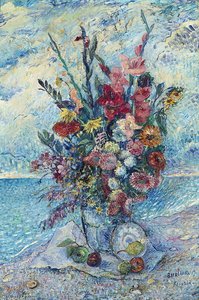 Still Life With Gladiolae — David Davidovich Burliuk