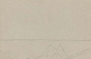 Cursory Sketch Of Mountain Landscape 16 — Nicholas Roerich, Symbolism