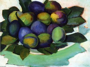 Plums on a Plate