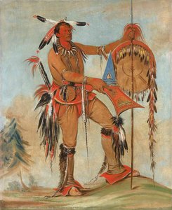 Ah Móu A, The Whale, One Of Kee O Kúk's Principal Braves — George Catlin