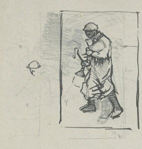 Drawing After 'shepherd With A Lamb' — Sir George Clausen