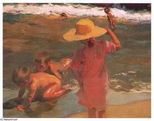 Ni_os A La Orilla Del Mar — Joaquín Sorolla Y Bastida