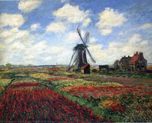 Field Of Tulips In Holland — Claude Monet
