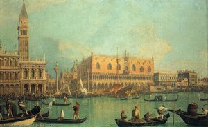 The Doge's Palace With The Piazza Di San Marco — Canaletto