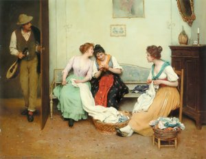 The Friendly Gossips — Eugen Von Blaas