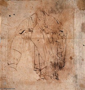 Studio Di Due Orientali, In Piedi — Giambattista Tiepolo