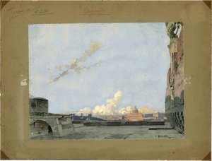 Tosca - Sketch Of Act Iii — Adolf Hohenstein