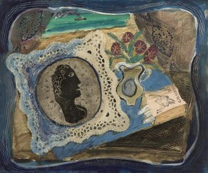 Collage, Still Life With Black Head — John Piper